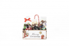 Caixa Madeira Merry Chrismas6906
